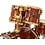 Sonor Sonor Signature Series 150th Anniversary 22" Heritage Drum Kit, Bubinga High Gloss w/Gold Hardware