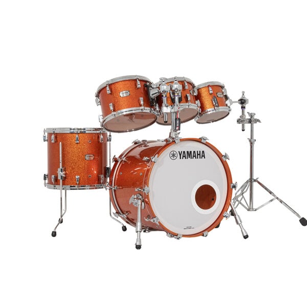 Yamaha Yamaha Absolute Hybrid Maple 20" Drum Kit, Orange Sparkle