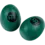 Meinl Meinl Plastic Egg Shaker, Green (Pair)