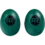 Meinl Meinl Plastic Egg Shaker, Green (Pair)