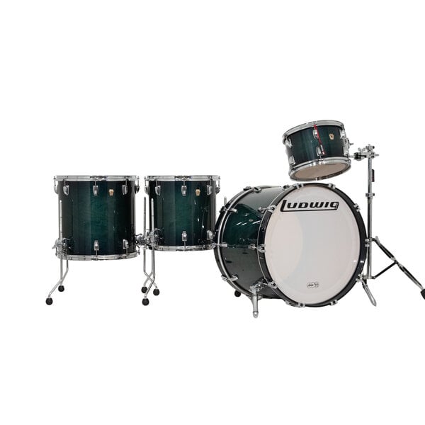 Ludwig Ludwig Classic Maple 22" Drum Kit, Aqua Burst