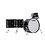 Yamaha Yamaha Recording Custom 24" Drum Kit, Solid Black