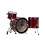 Natal Cafe Racer 24" Elm/Birch Drum Kit, Transparent Red