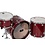 Natal Cafe Racer 24" Elm/Birch Drum Kit, Transparent Red