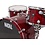 Natal Cafe Racer 24" Elm/Birch Drum Kit, Transparent Red