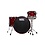 Natal Cafe Racer 24" Elm/Birch Drum Kit, Transparent Red
