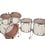 Yamaha Yamaha Absolute Hybrid Maple 22" Drum Kit, Polar White
