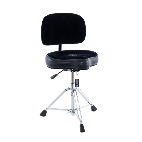 Roc n Soc Roc n Soc Cycle Nitro Base Drum Stool w/Backrest, Black