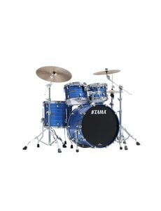Tama Tama Starclassic 22" Walnut/Birch Drum Kit, Lacquer Ocean Blue Ripple