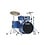 Tama Tama Starclassic 22" Walnut/Birch Drum Kit, Lacquer Ocean Blue Ripple