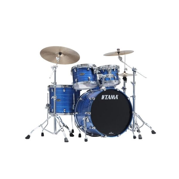 Tama Tama Starclassic 22" Walnut/Birch Drum Kit, Lacquer Ocean Blue Ripple