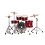Sonor Sonor AQX 20" Drum Kit, Red Moon Sparkle w/Hardware & Cymbals