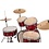 Sonor Sonor AQX 20" Drum Kit, Red Moon Sparkle w/Hardware & Cymbals