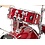 Sonor Sonor AQX 20" Drum Kit, Red Moon Sparkle w/Hardware & Cymbals