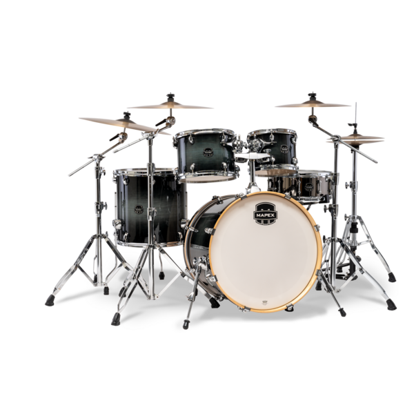 Mapex Mapex Armory Rock Fusion 22" Drum Kit, Black Onyx Burst