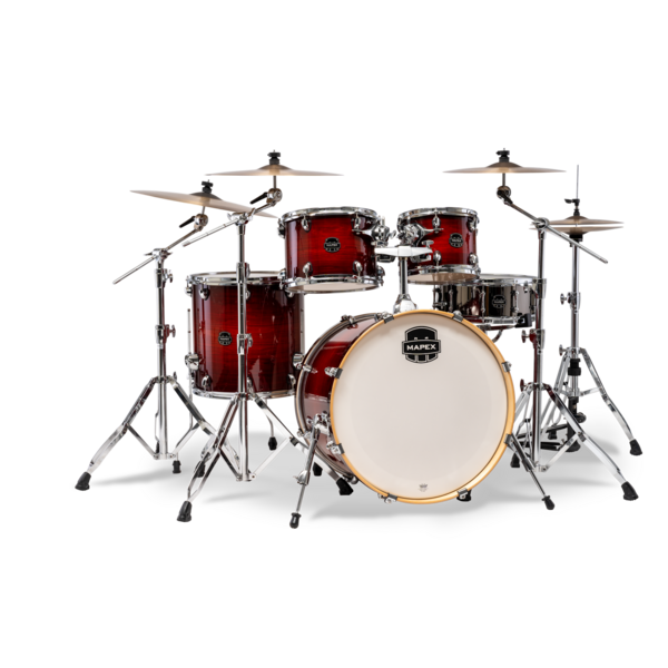 Mapex Mapex Armory Rock Fusion 22" Drum Kit, Red Onyx Burst