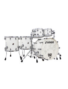Sonor Sonor SQ2 22" Thin Birch Drum Kit, Pure White