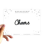 Goegezegd Muursticker a5 zwart: Cheers