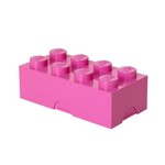 Lego Legobrooddoos roze met naam