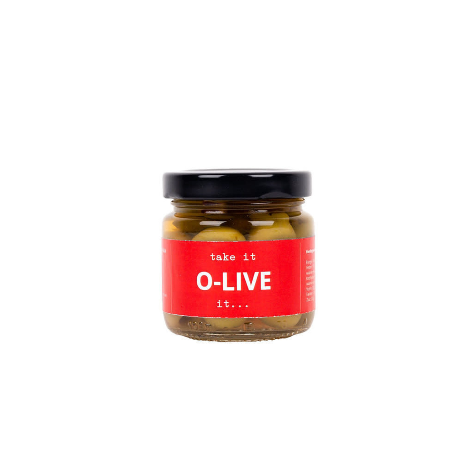 Bottle language Take it - olive - it