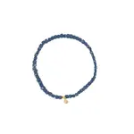 Zusss Kralenarmbandje donkerblauw