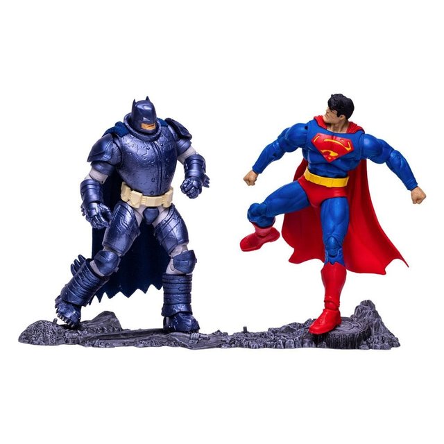 Superman vs Armored Batman action figure set 18cm