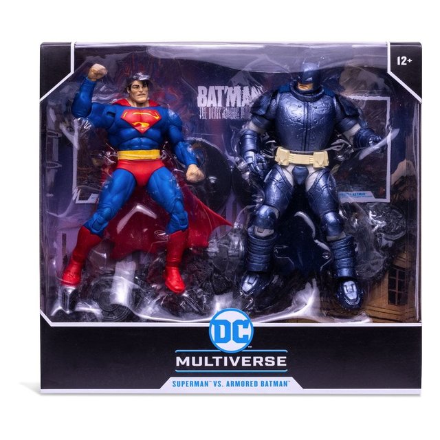 Superman vs Armored Batman action figure set 18cm