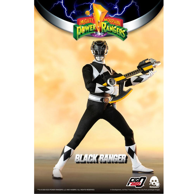 Mighty Morphin Power Rangers FigZero Action Figure 1/6 Black Ranger 30cm