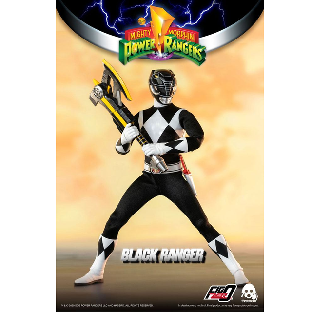 Mighty Morphin Power Rangers FigZero Action Figure 1/6 Black Ranger 30cm