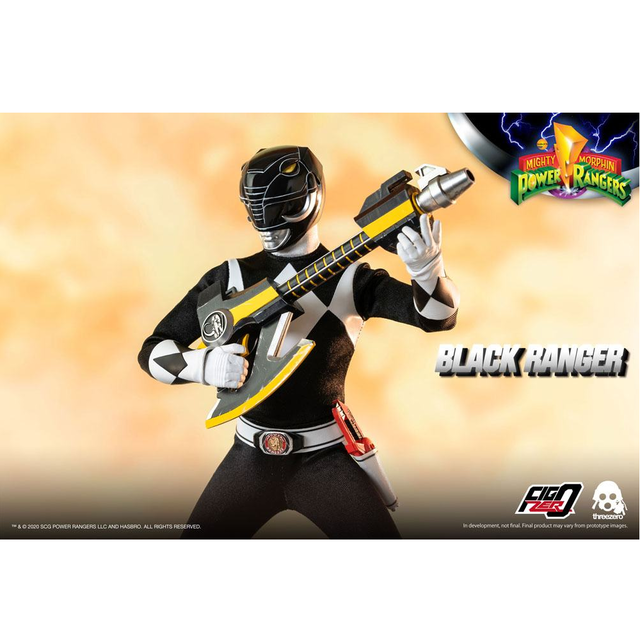 Mighty Morphin Power Rangers FigZero Action Figure 1/6 Black Ranger 30cm