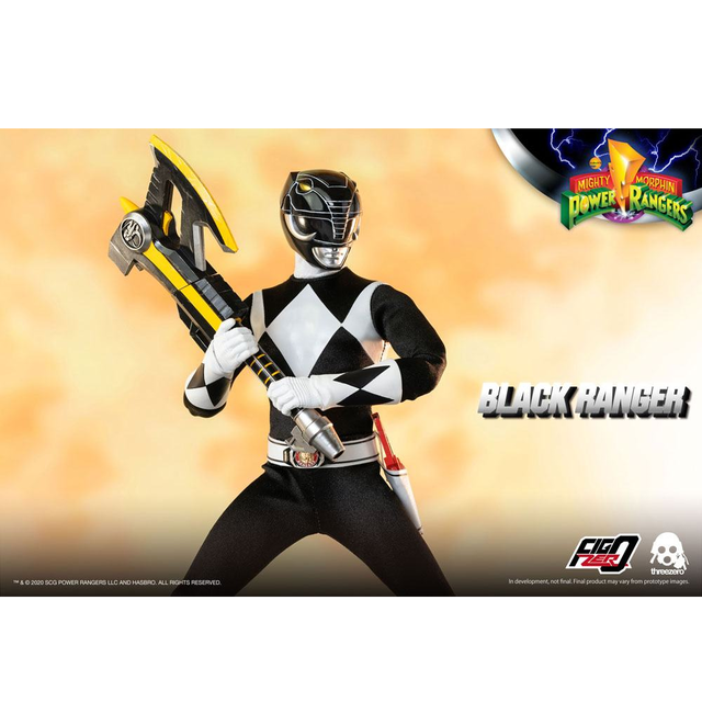 Mighty Morphin Power Rangers FigZero Action Figure 1/6 Black Ranger 30cm