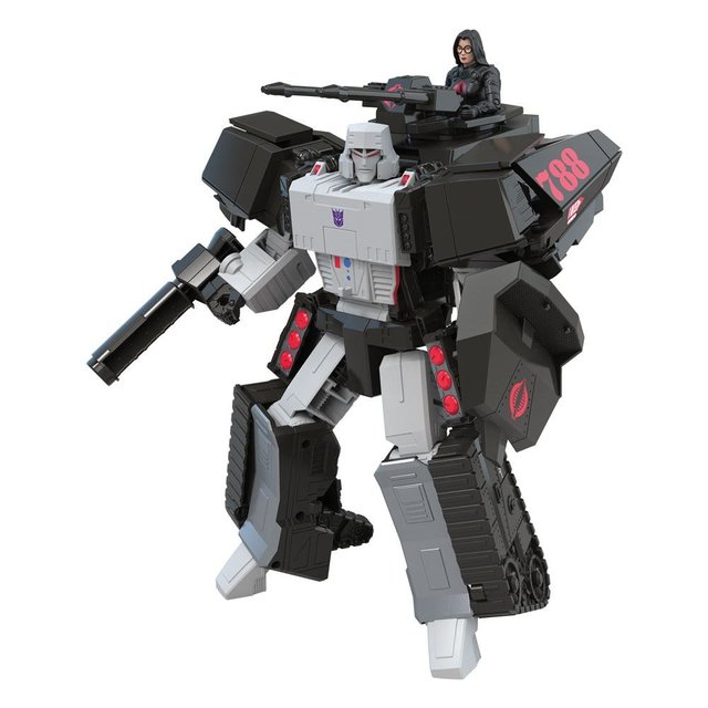 Transformers x G.I. Joe Mash-Up Megatron H.I.S.S. Tank with Cobra Baroness Action Figure 27cm