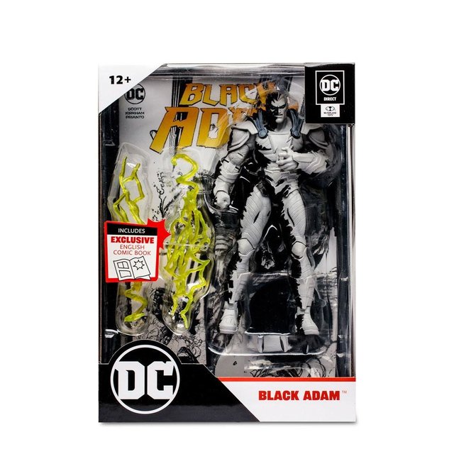 DC Direct Page Punchers Black Adam + Comic (Line Art Variant) 18cm