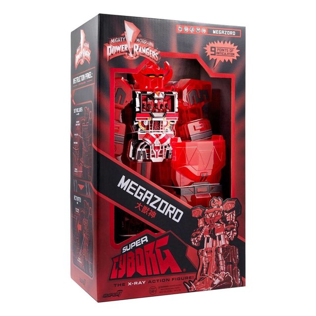Power Rangers Super Cyborg Megazord Red Clear 28cm
