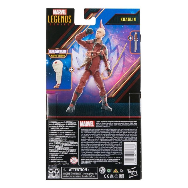 Guardians of the Galaxy Comics Marvel Legends Kraglin (BAF: Cosmo) 15cm