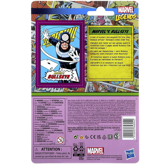 Marvel Legends Retro Bullseye Action Figure 10cm