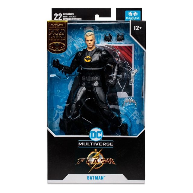 DC The Flash Movie Action Figure Batman Multiverse Unmasked (Gold Label) 18cm