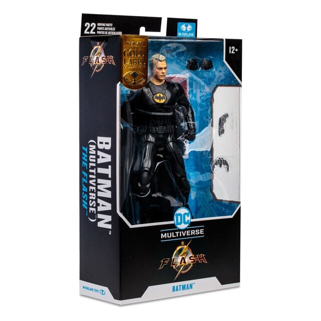 DC The Flash Movie Action Figure Batman Multiverse Unmasked (Gold Label) 18cm