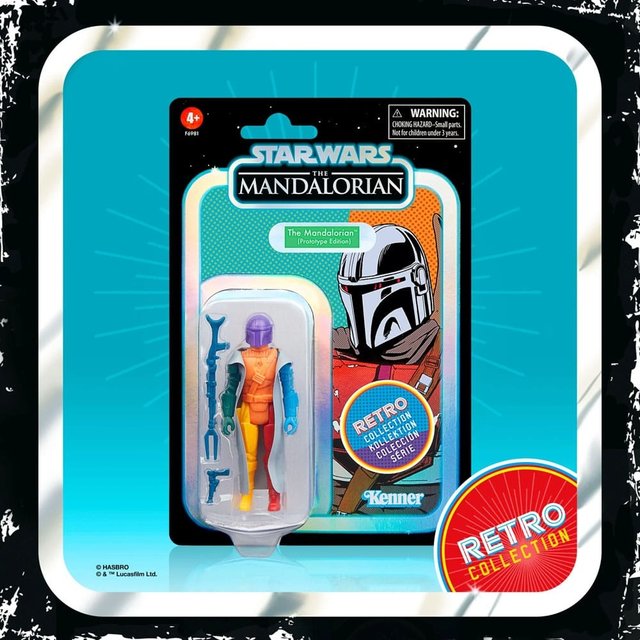 Star Wars: The Mandalorian Retro Collection Action Figure The Mandalorian (Prototype Edition) 10cm