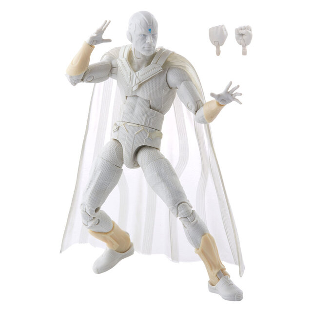 WandaVision Marvel Legends Action Figure Captain America (Flight Gear) BAF: The Vision 15cm