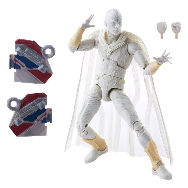 WandaVision Marvel Legends Action Figure Captain America (Flight Gear) BAF: The Vision 15cm