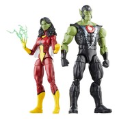Avengers Marvel Legends Action Figures Skrull Queen & Super-Skrull 15cm