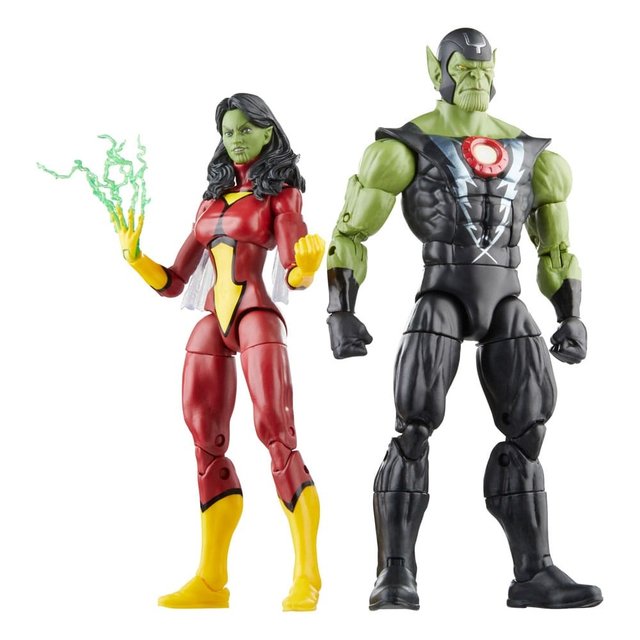 Avengers Marvel Legends Action Figures Skrull Queen & Super-Skrull 15cm