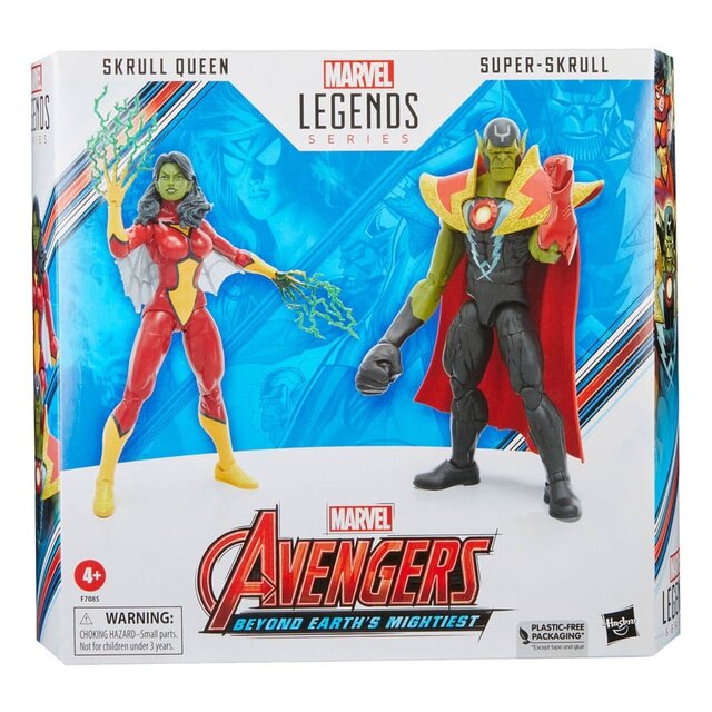 Avengers Marvel Legends Action Figures Skrull Queen & Super-Skrull 15cm