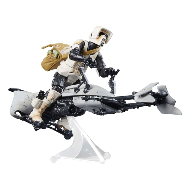 Star Wars the Vintage Collection Speeder Bike with Scout Trooper & Grogu