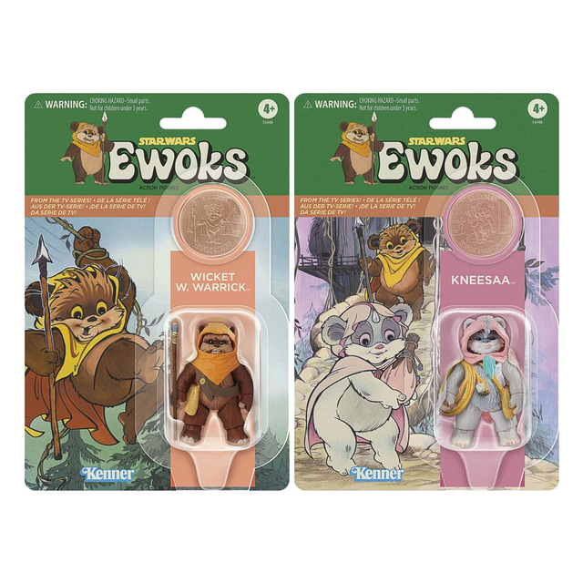 Star Wars: Ewoks Vintage Collection Action Figures Wicket W Warrick & Kneesaa 10cm Star Wars: Ewoks Vintage Collection Action Figures Wicket W Warrick & Kneesaa 10cm