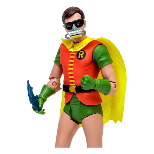 DC Retro Action Figure Batman 66 Robin with Oxygen Mask 15cm