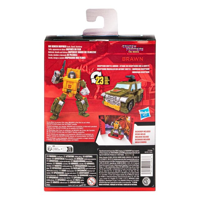 Transformers: The Movie Generations Studio Series Deluxe Class Action Figure 86-22 Brawn 11cm