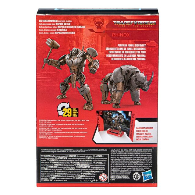 Transformers Rise of the Beasts Studio Series 103 Voyager Class Rhinox 16cm Transformers Rise of the Beasts Studio Series 103 Voyager Class Rhinox 16cm