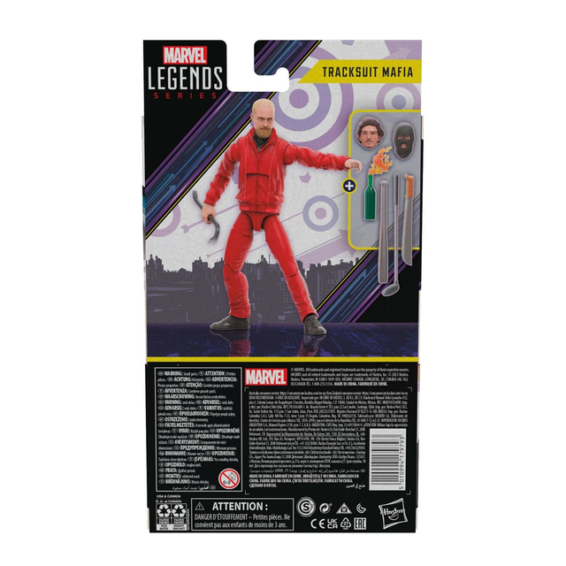 Hawkeye Comics Marvel Legends Action Figure Tracksuit Mafia 15cm
